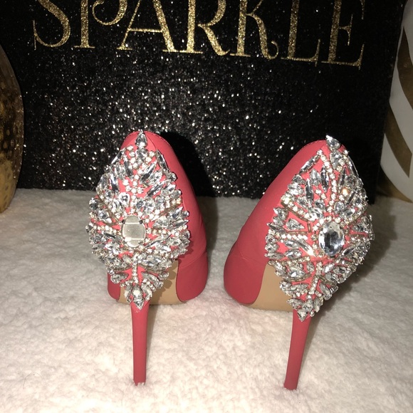 *Red pumps with Silver rhinestones* - Picture 2 of 3